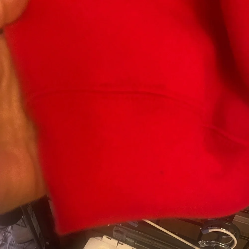 Hanes Red Sweatshirt with Green Christmas Tree - Picture 5 of 6